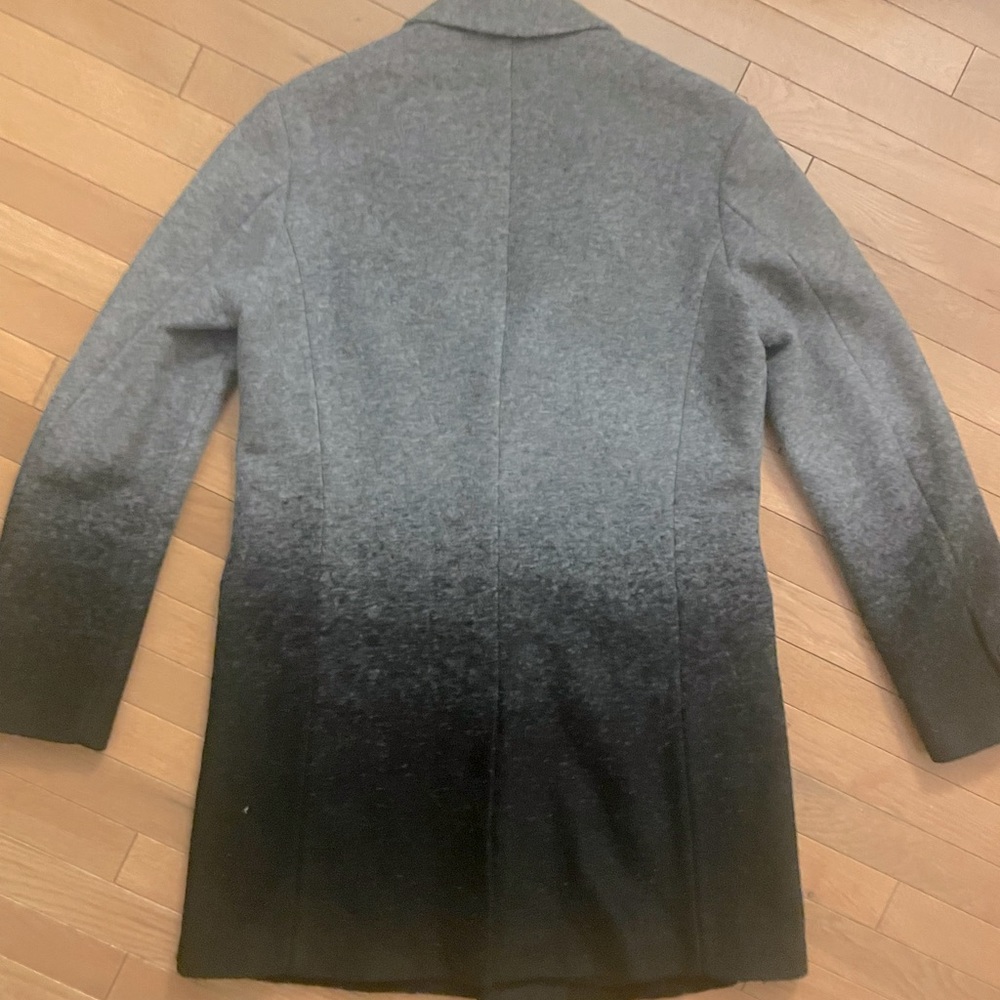 Armani Exchange Gray and Black Pea Coat - Picture 5 of 5